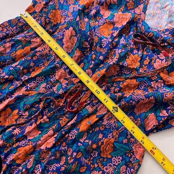 Pretty Garden Boho Hippie Flower Maxi Dress Size XL - Picture 5 of 11